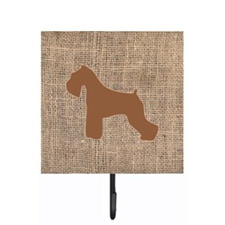 Carolines Treasures Schnauzer Burlap and Brown Leash Or Key Holder BB1073-BL-BN-SH4